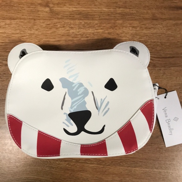 SOLD……..Vera Bradley Polar Bear Cosmetic Case - Picture 1 of 8